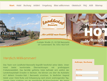 Tablet Screenshot of landhotel-bannewitz.de